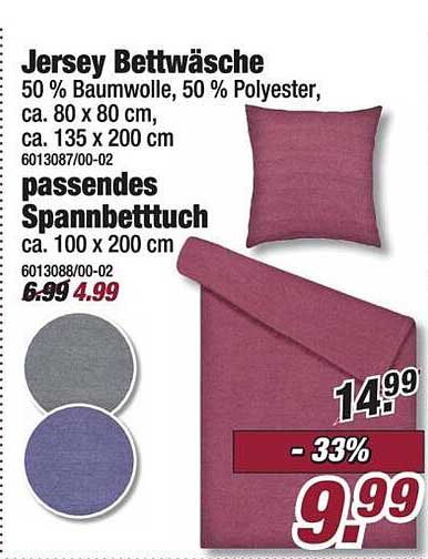 Jersey Bettwäsche