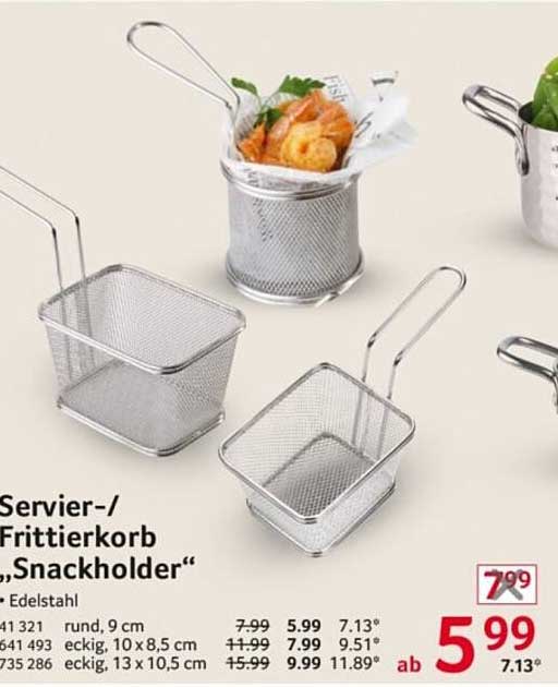 Servier-/Frittierkorb "Snackholder"