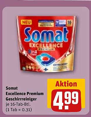 Somat Excellence Premium Geschirrreiniger je 16-Tab-Btl.