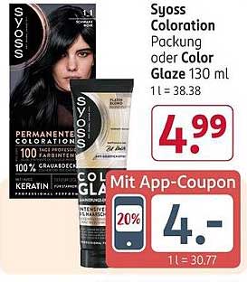 Syoss Coloration Packung oder Color Glaze 130 ml