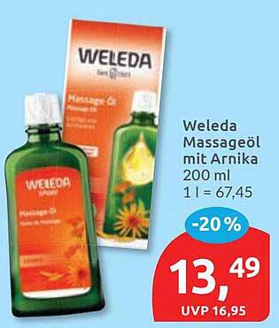 Weleda Massageöl mit Arnika 200 ml