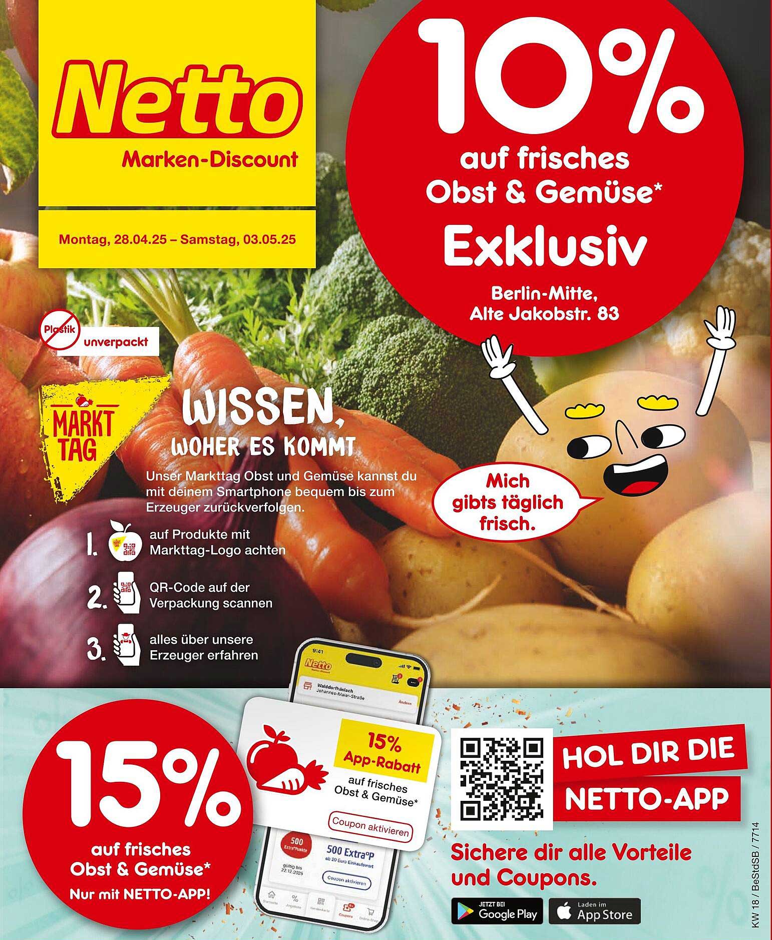 10% auf frisches Obst & Gemüse*