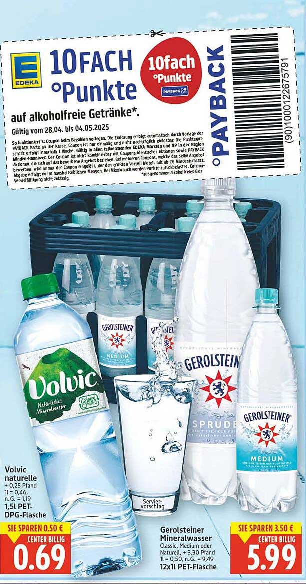 10FACH Punkte auf alkoholfreie Getränke