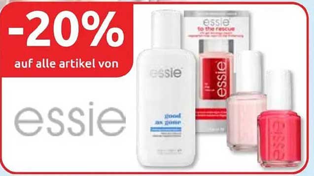 -20% auf alle Artikel von essie