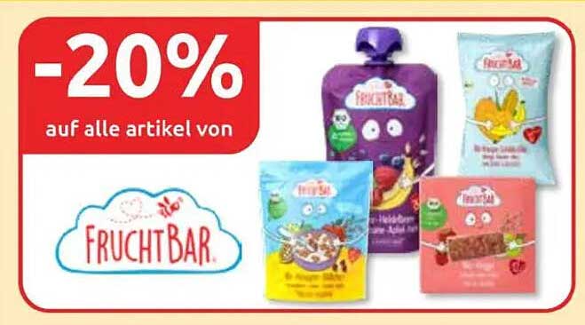 -20% auf alle Artikel von FruchtBar