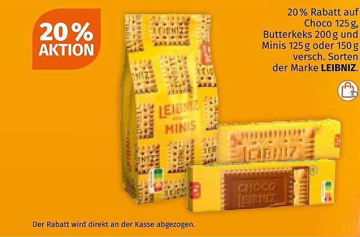 20% Rabatt auf Leibniz Minis und Butterkekse