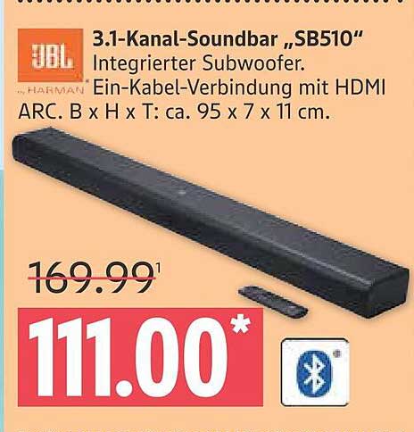 3.1-Kanal-Soundbar „SB510“ mit integriertem Subwoofer