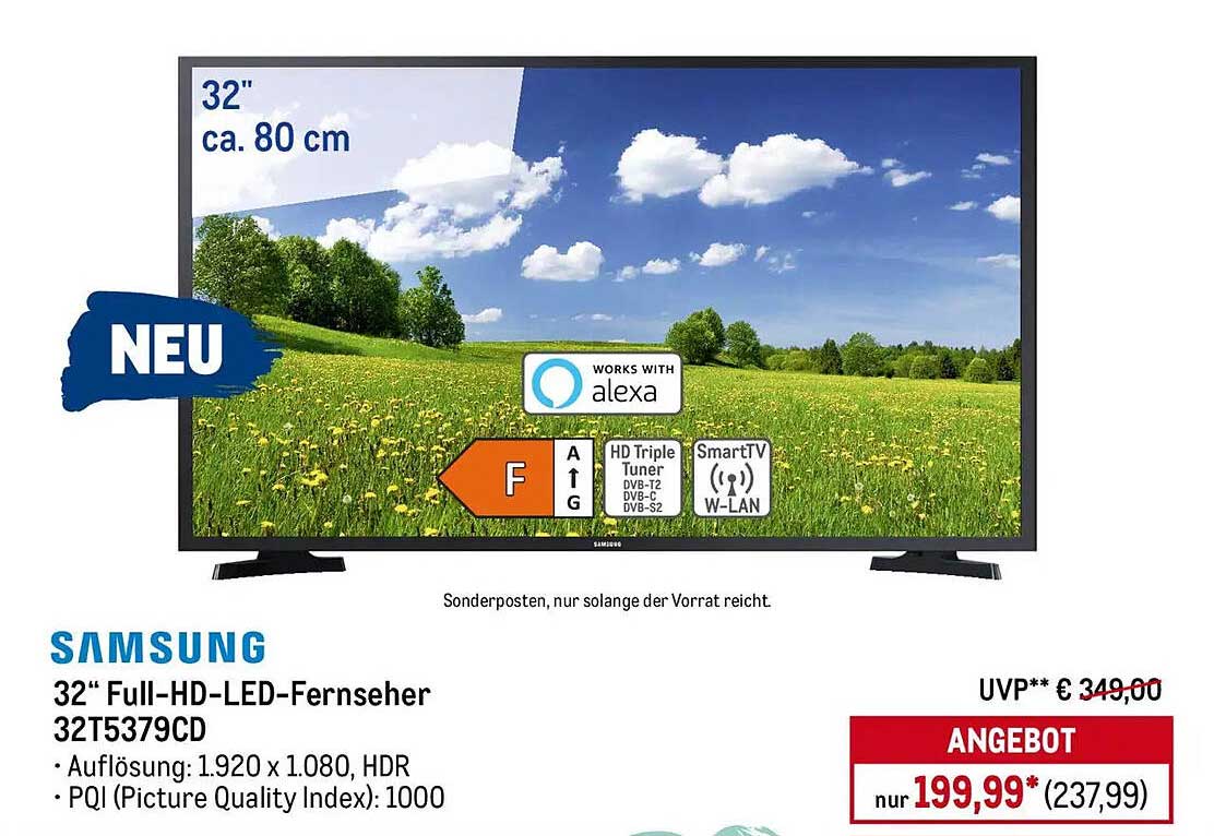 32" Full-HD-LED-Fernseher 32T5379CD