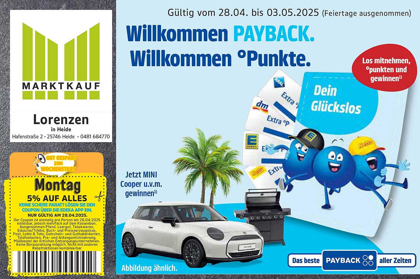 5% Rabatt auf alles bei Marktkauf vom 28.04. bis 03.05.2025