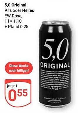 5,0 Original Pils oder Helles EW-Dose