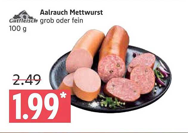 Aalrauch Mettwurst grob oder fein 100 g