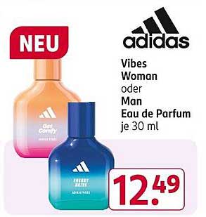 Adidas Vibes Woman und Man Eau de Parfum je 30 ml
