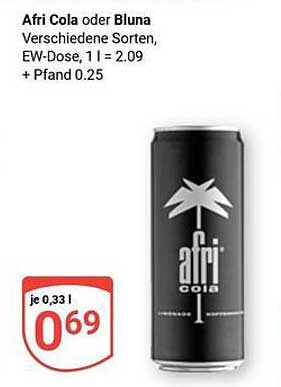 Afri Cola oder Bluna - verschiedene Sorten