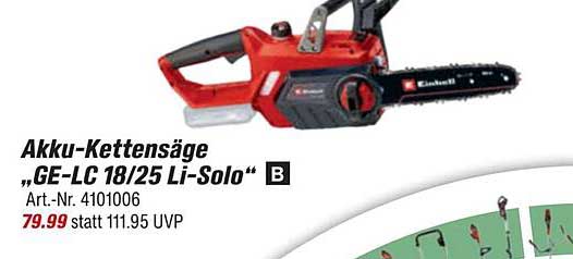 Akku-Kettensäge „GE-LC 18/25 Li-Solo“