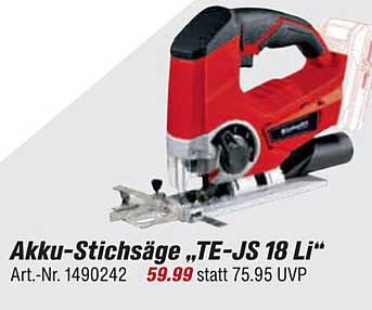 Akku-Stichsäge „TE-JS 18 Li“