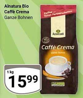 Alnatura Bio Caffè Crema Ganze Bohnen