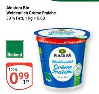 Alnatura Bio Weidemilch Crème Fraîche 150 g