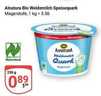Alnatura Bio Weidemilch Speisequark 250 g