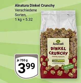 Alnatura Dinkel Crunchy - Verschiedene Sorten