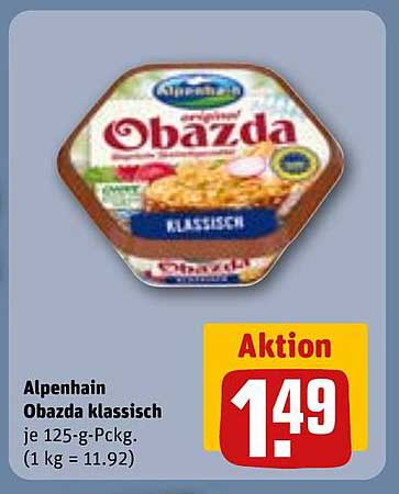 Alpenhain Obazda klassisch je 125-g-Pckg.