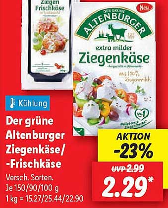 Altenburger Ziegenkäse/Frischkäse - extra mild