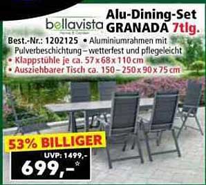 Alu-Dining-Set GRANADA 7tlg.
