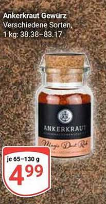 Ankerkraut Gewürz - Verschiedene Sorten, 1 kg: 38,38–83,17