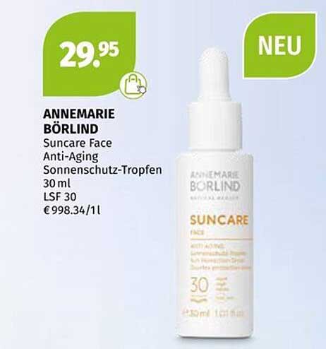 ANNEMARIE BÖRLIND Suncare Face Anti-Aging Sonnenschutz-Tropfen 30 ml