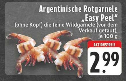 Argentinische Rotgarnele "Easy Peel" (ohne Kopf)