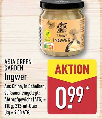 ASIA GREEN GARDEN Ingwer