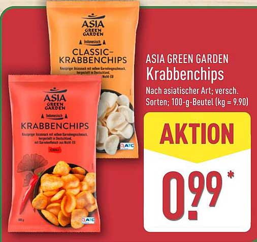 ASIA GREEN GARDEN Krabbenchips - Vielfalt nach asiatischer Art