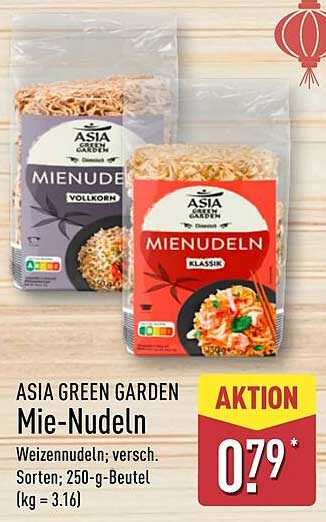 ASIA GREEN GARDEN Mie-Nudeln, verschiedene Sorten, 250-g-Beutel