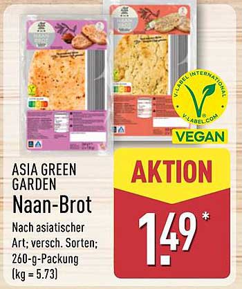 ASIA GREEN GARDEN Naan-Brot