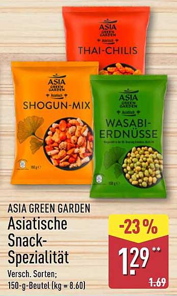 Asiatische Snack-Spezialität – Asia Green Garden