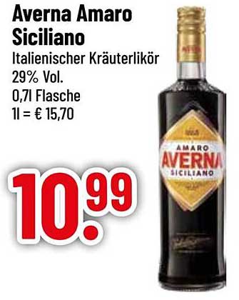 Averna Amaro Siciliano - Italienischer Kräuterlikör 0,7 l