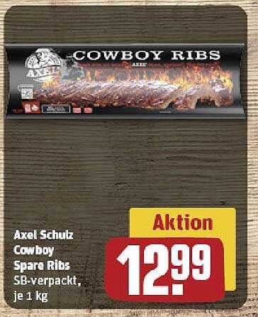 Axel Schulz Cowboy Spare Ribs, SB-verpackt, je 1 kg