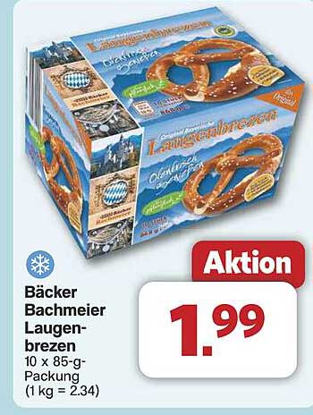 Bäcker Bachmeier Laugenbrezen 10 x 85-g-Packung