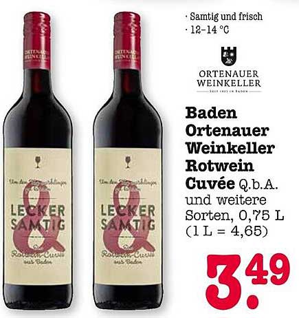 Baden Ortenauer Weinkeller Rotwein Cuvée Q.b.A., 0,75 L