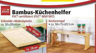 Bambus-Küchenhelfer