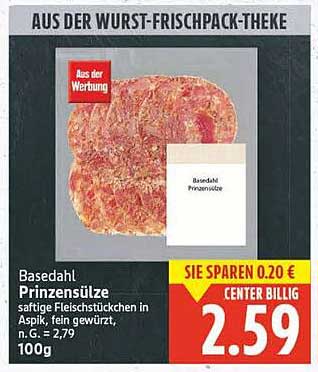 Basedahl Prinzensülze - saftige Fleischstückchen in Aspik, fein gewürzt
