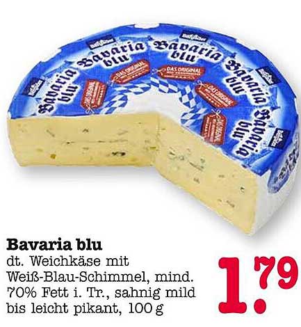 Bavaria blu - dt. Weichkäse mit Weiß-Blau-Schimmel