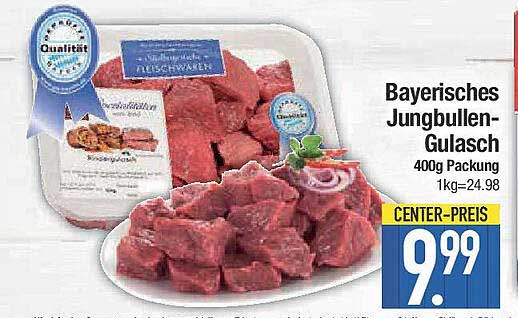 Bayerisches Jungbullen-Gulasch 400g