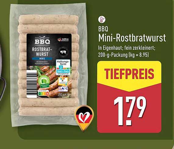BBQ Mini-Rostbratwurst