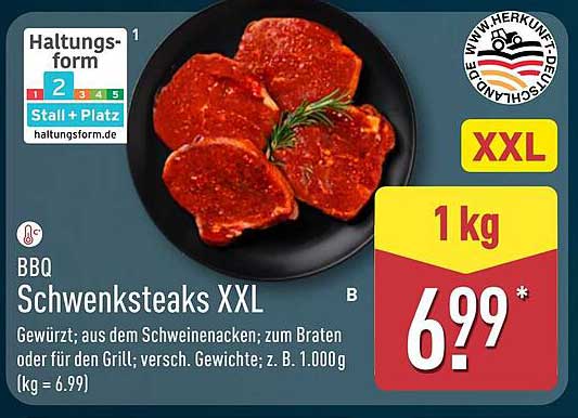 BBQ Schwenksteaks XXL