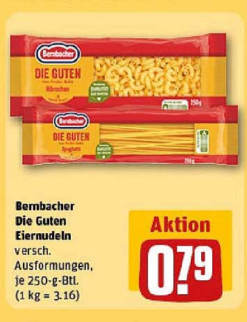 Bernbacher Die Guten Eiernudeln 250 g