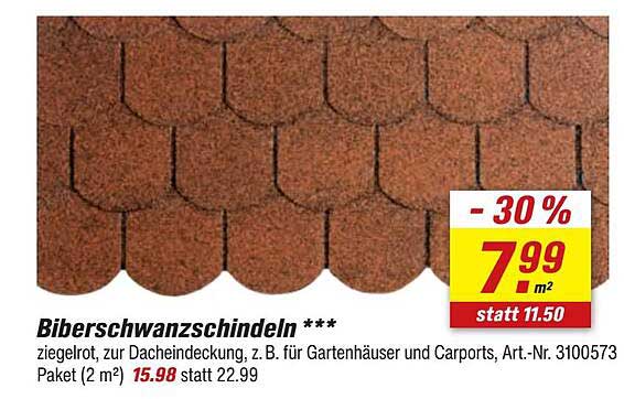 Biberschwanzschindeln ziegelrot – Ideal für Ihre Dacheindeckung