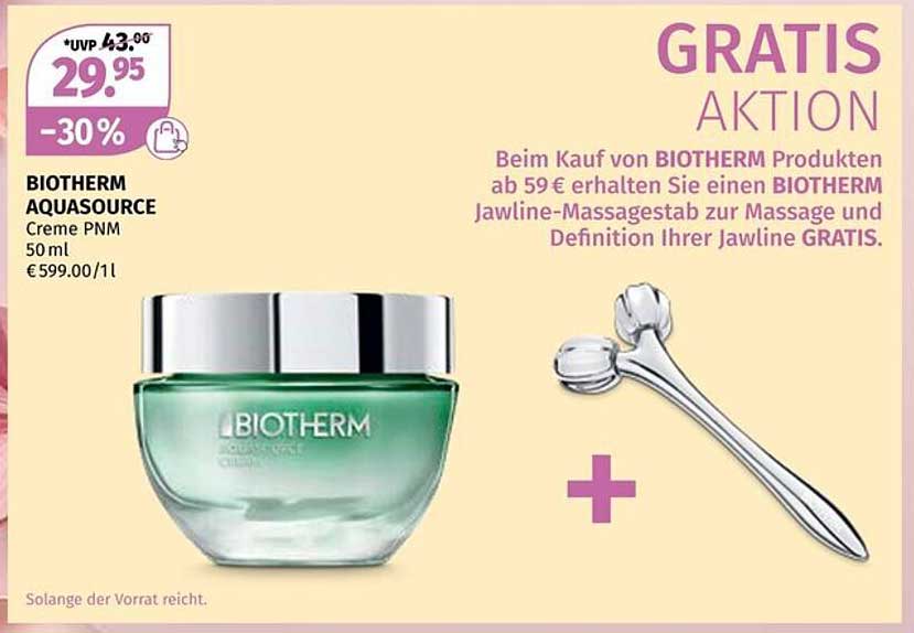 BIOTHERM AQUASOURCE Creme PNM 50 ml - jetzt nur 29,95 € statt 43,00 €
