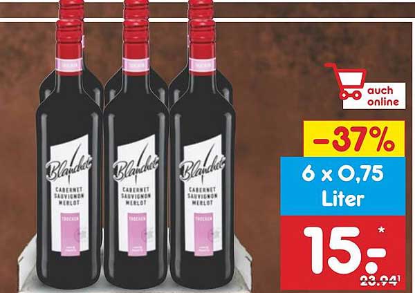 Blandade Cabernet Sauvignon Merlot 6 x 0,75 Liter