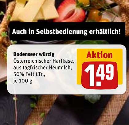 Bodensee würzig – Österreichischer Hartkäse
