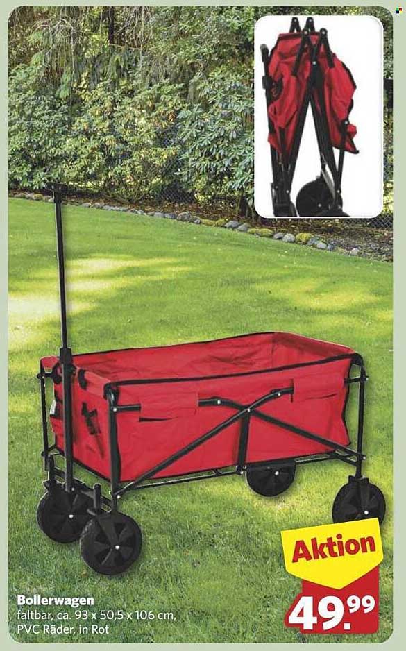 Bollerwagen - faltbar, ca. 93 x 50,5 x 106 cm